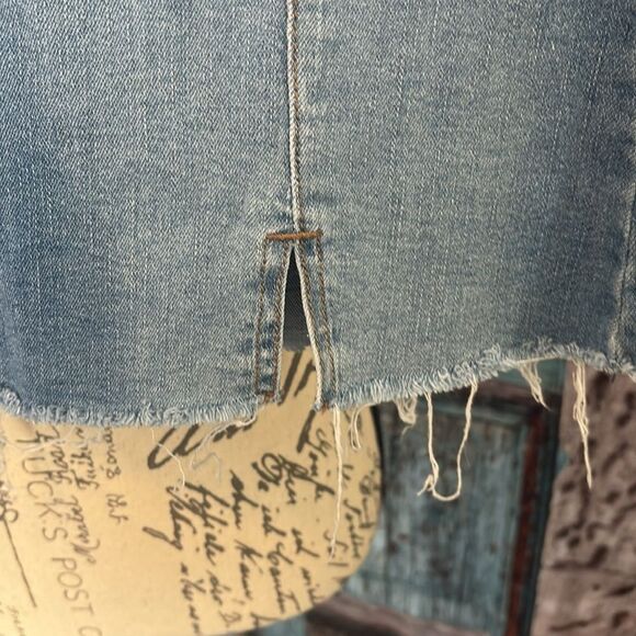 Wonder Nation raw hem denim mini skirt, size XL, good condition - Picture 5 of 12